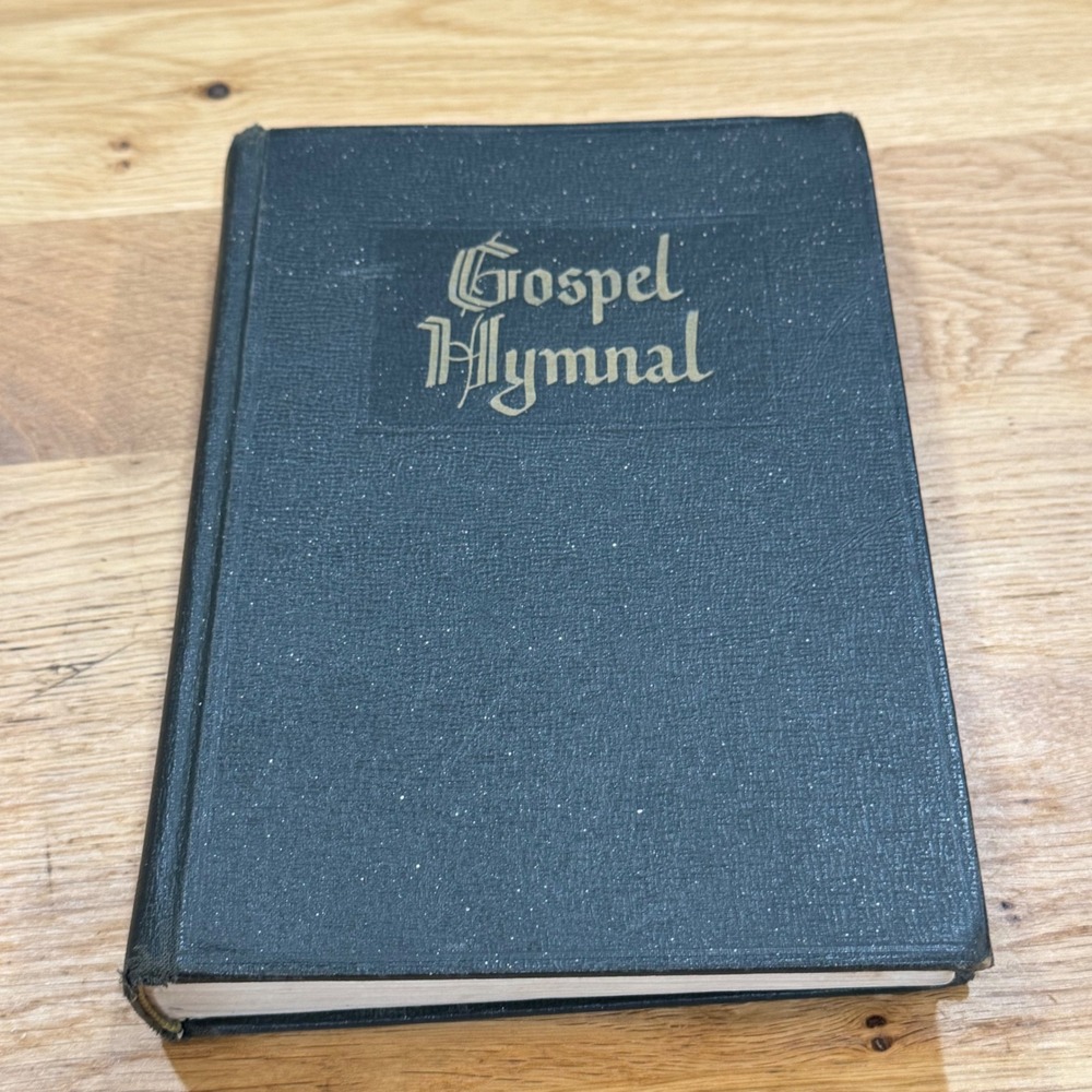 Vintage 1950 Gospel Hymnal Baptist Conference Press Hardcover Black Book